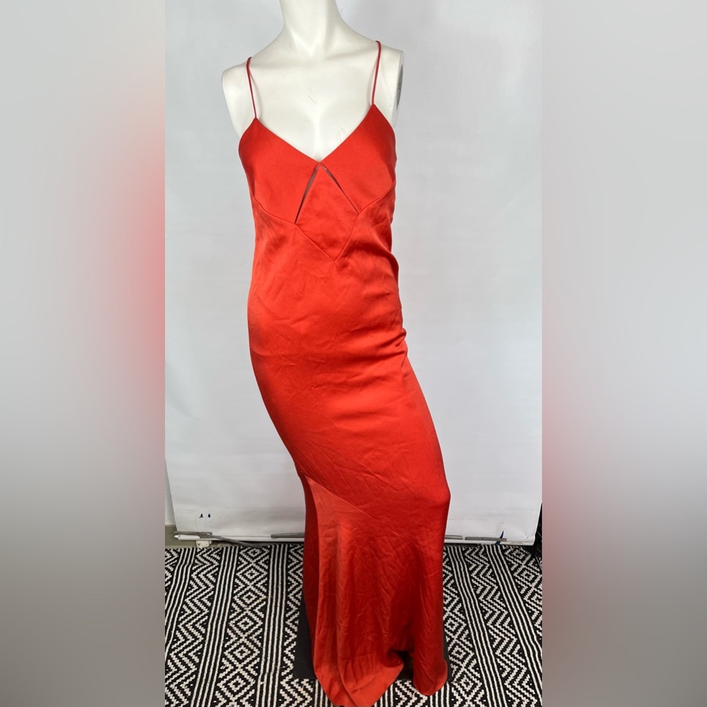 Galvan London Deep Orange Dress